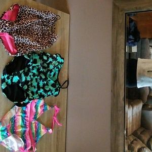 3 bathing suits.